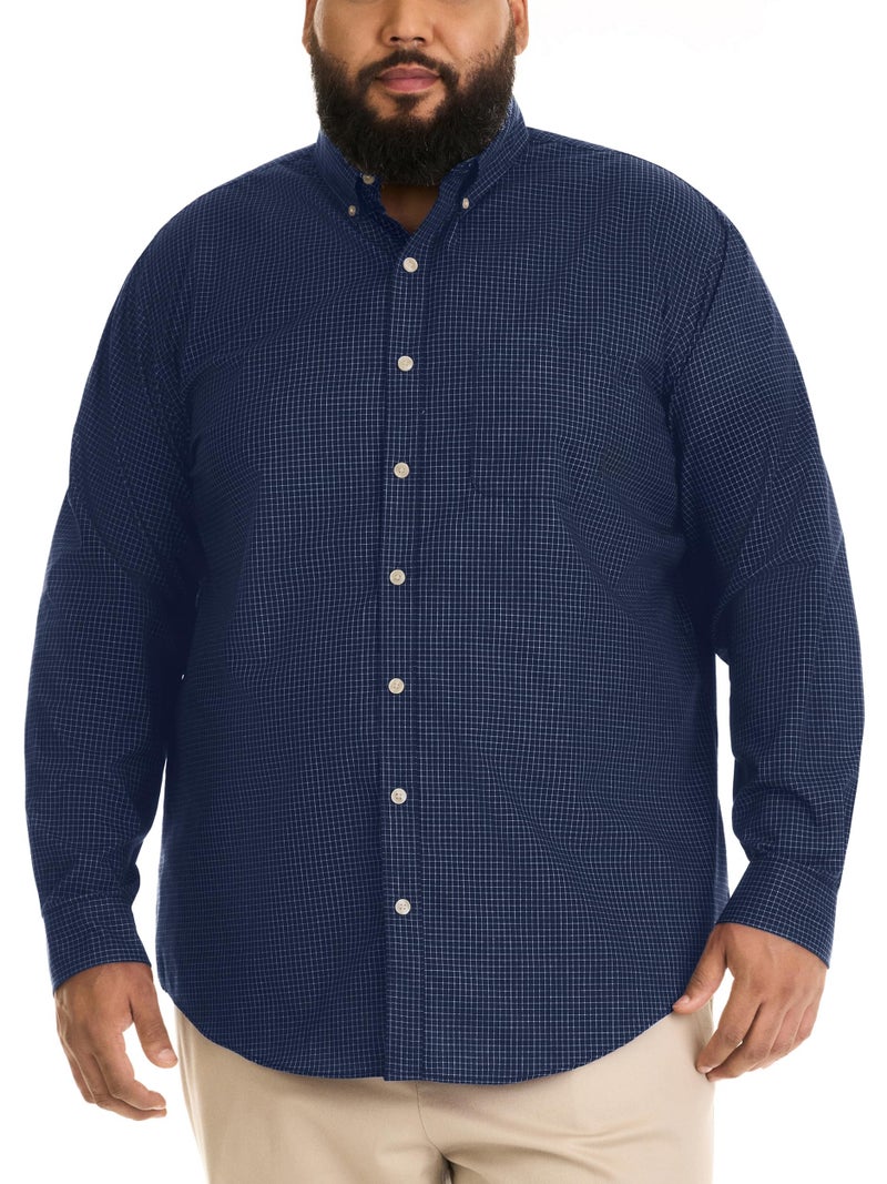 Van Heusen Wrinkle Free Poplin Long Sleeve Shirt - Image 1